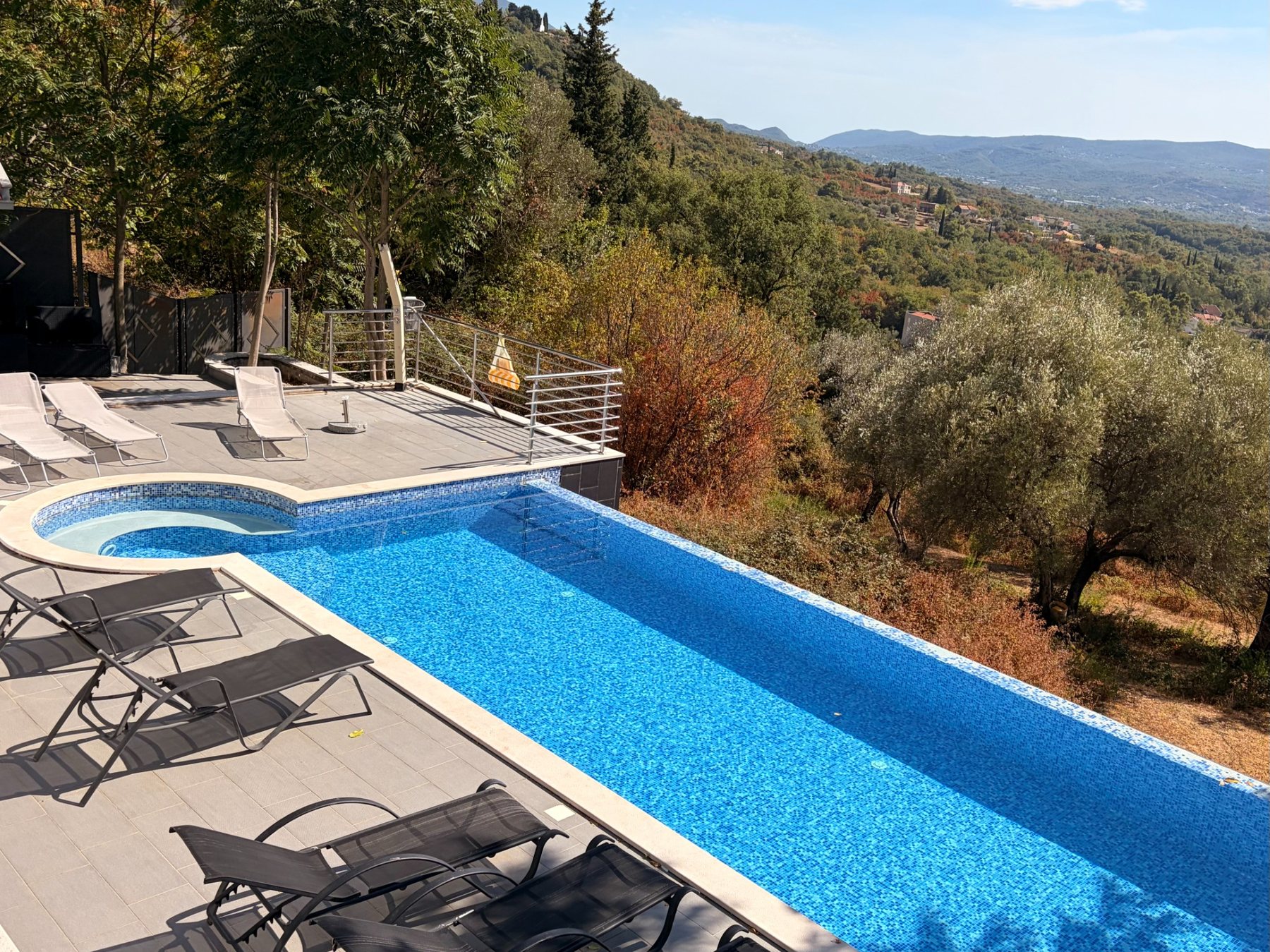 Villa Katarina pool and panoramic view